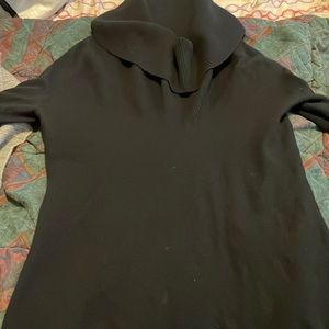 Black turtleneck sweater